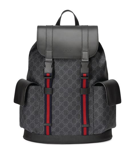 gucci mens designer backpacks|gucci leather backpacks for men.